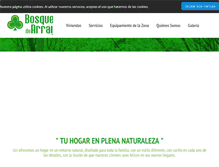 Tablet Screenshot of bosquesdearraijan.com